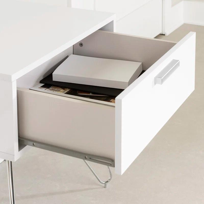 South Shore Slendel Nightstand Pure White