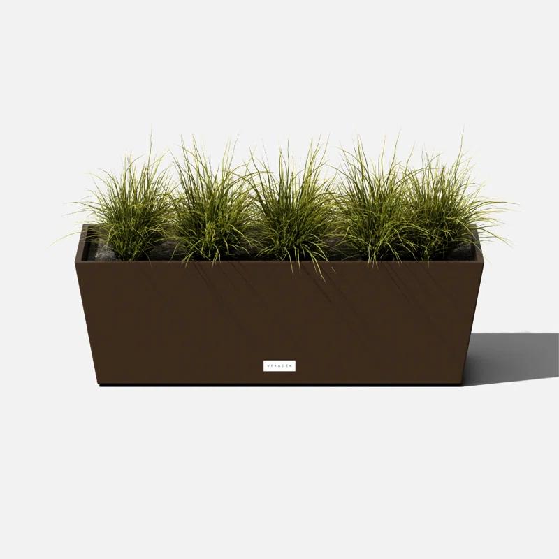 Espresso Contemporary 25.5" Recycled Plastic Window Box Planter