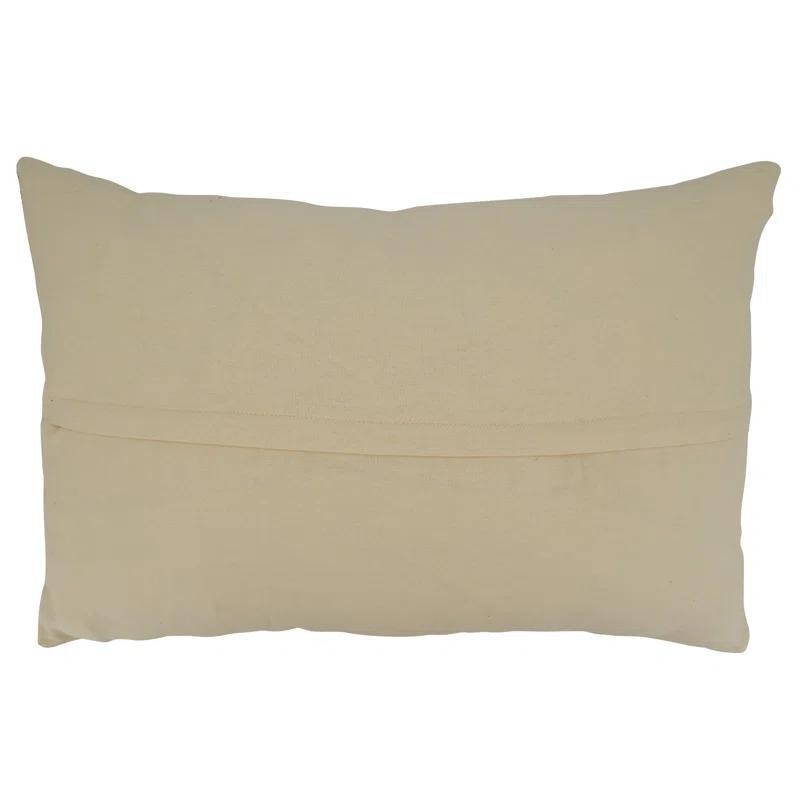 Saro Coralee Collection Striped Cotton Pillow Cover