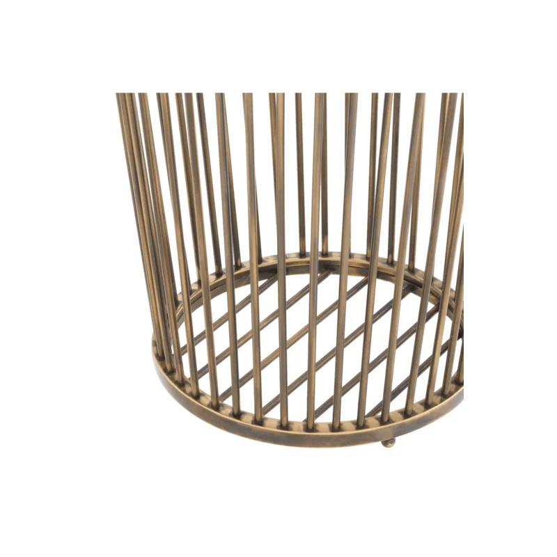 Baleana Vintage Brass Slim Framework Home Office Basket