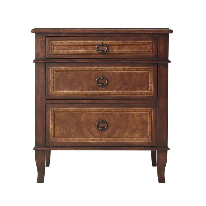 Brooksby 3 Drawer Nightstand