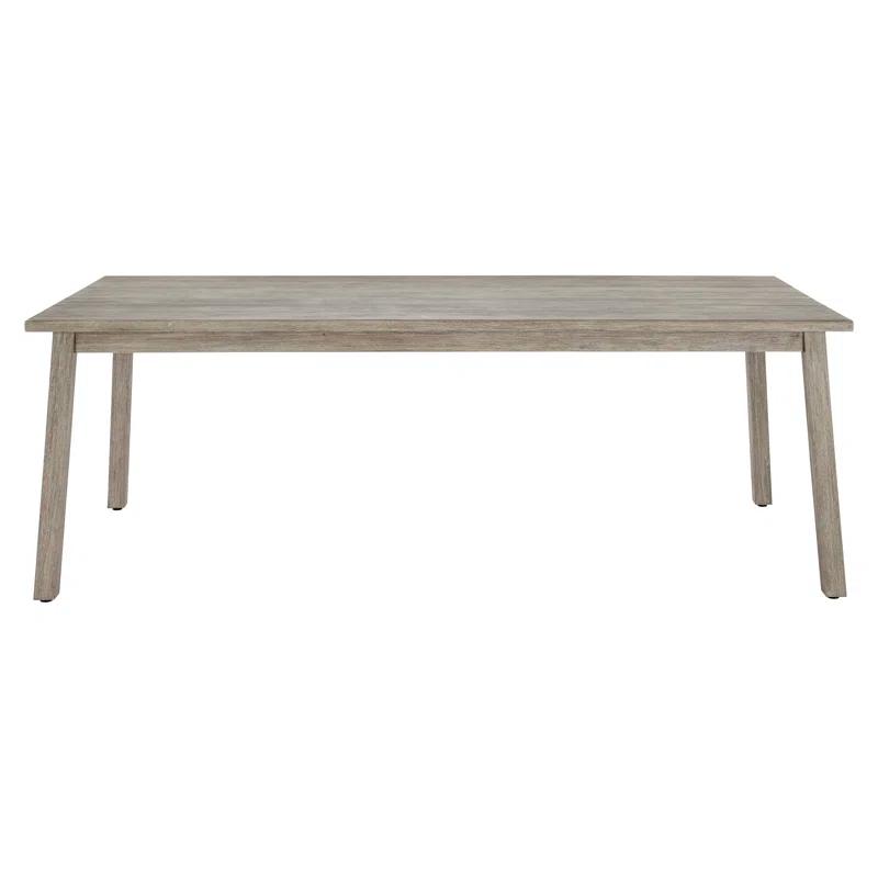 Antibes 86'' Gray Rectangular Teak Outdoor Dining Table