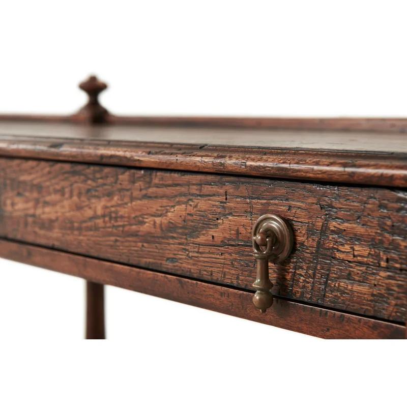 Victory Oak 64'' Six-Legged Console Table with Storage by Lord Spencer