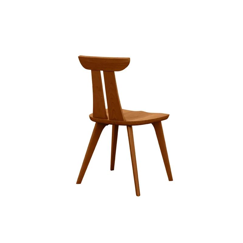 Estelle Autumn Cherry Solid Wood Slat Back Side Chair