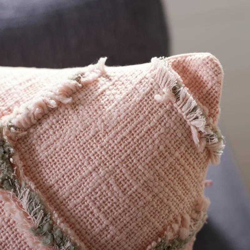 Safavieh Ashlin Fringed Cotton Throw Pillow