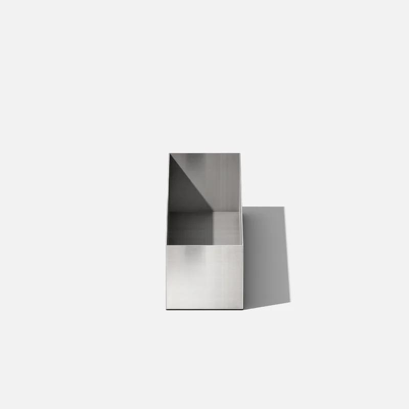Sleek Modern Stainless Steel Rectangular Window Mount Planter Box