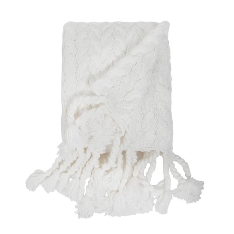 Capistrano Cable Knit Throw Blanket