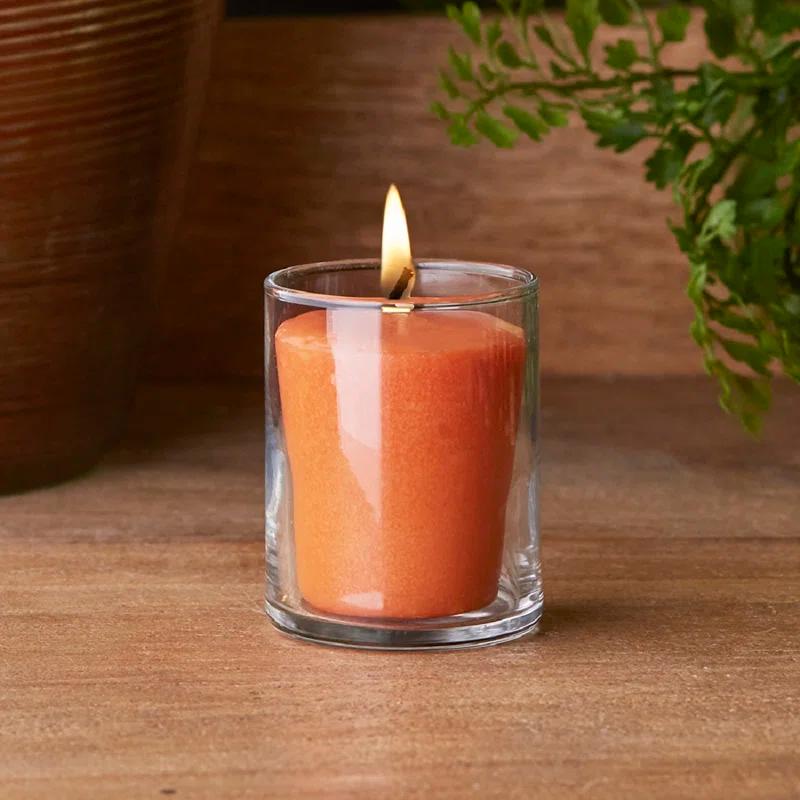 Root Candles Pumpkin Spice Scented Votive Candle (Set of 3)