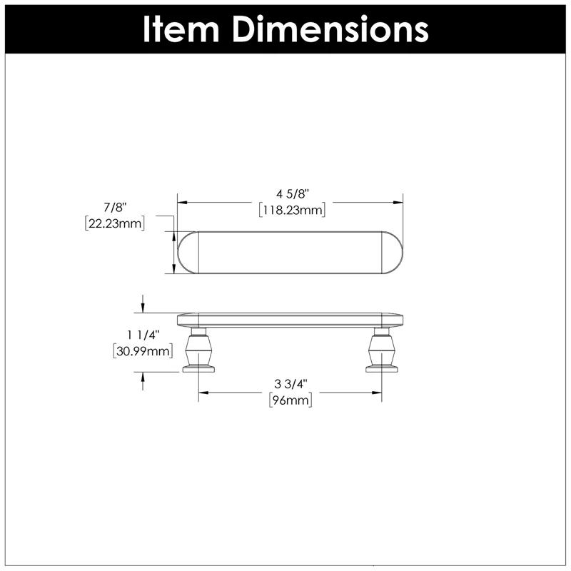 Brushed Golden Brass Modern Handle Bar Pull