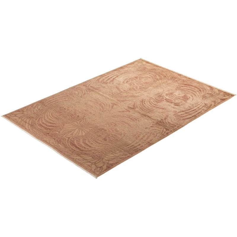 Solo Rugs One-of-a-Kind Hand-Knotted New Age 6' x 8'9" Wool Area Rug in Beige | Perigold