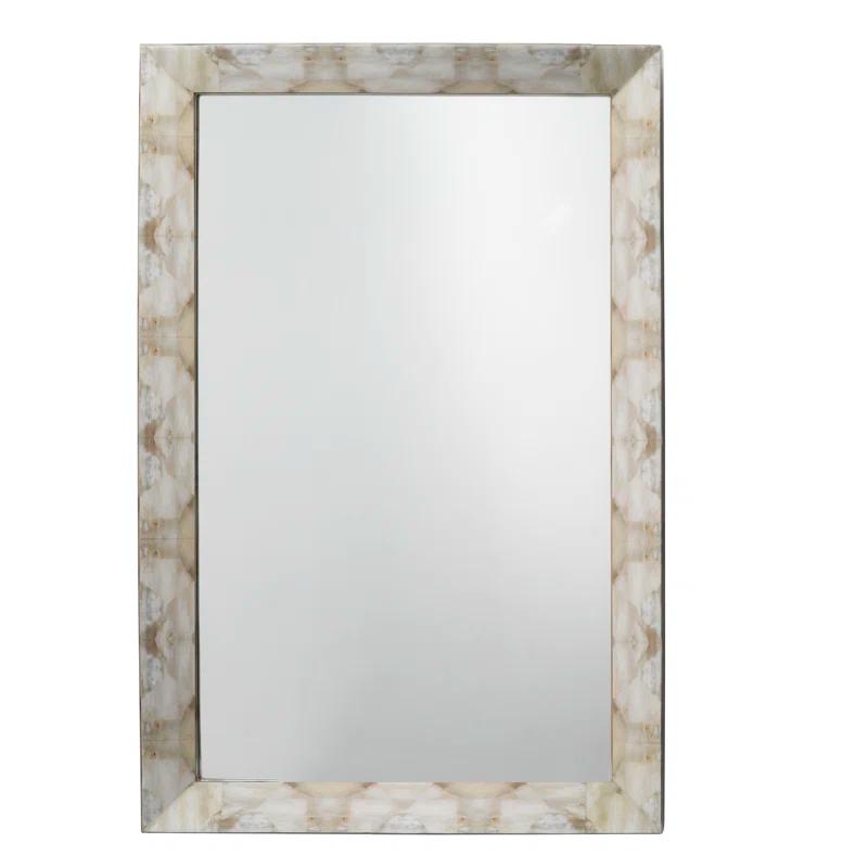 Fragment Engineered Wood Flat Wall Mirror