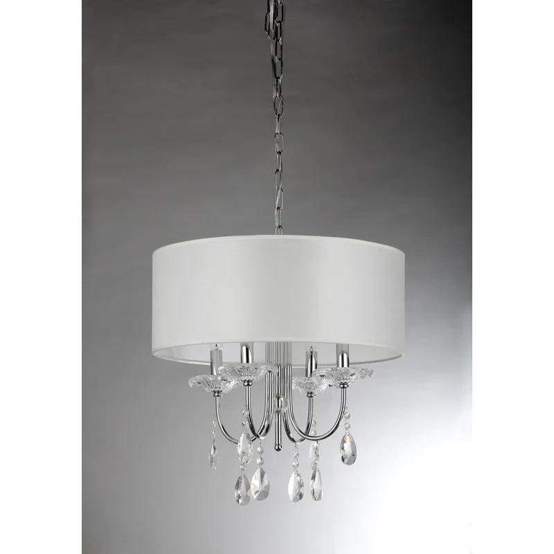 Bliss 4 - Light Dimmable Drum Chandelier
