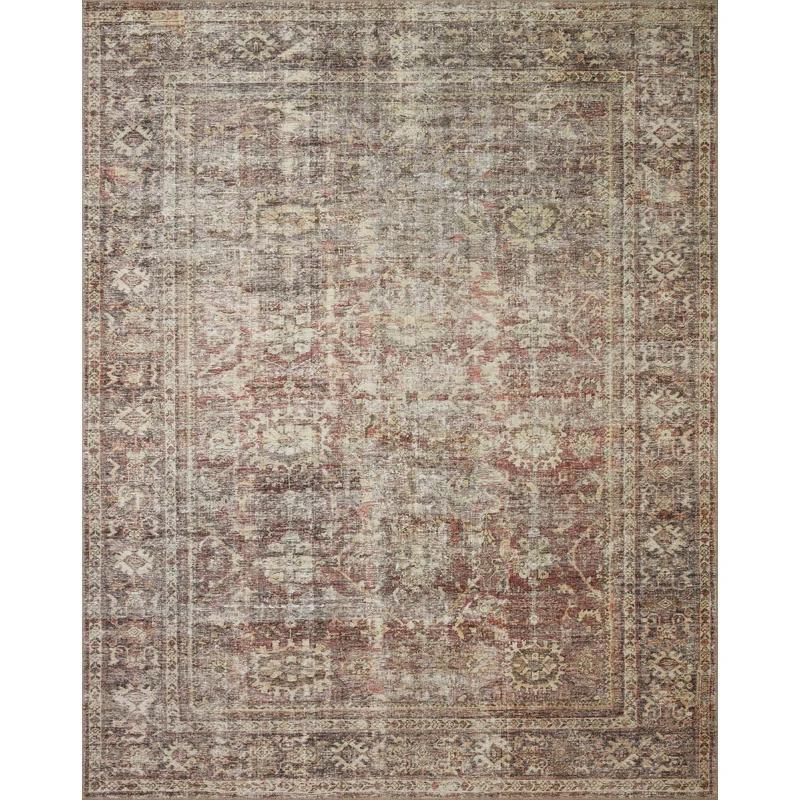 Loloi Amber Lewis Inspired Ivory Synthetic 7'-6" x 9'-6" Vintage Area Rug