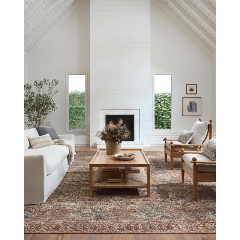 Amber Lewis x Loloi Amber Lewis x Loloi Billie Aqua / Rust Area Rug