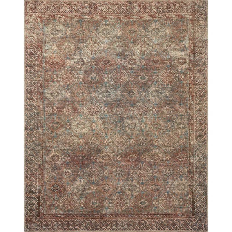 Amber Lewis x Loloi Amber Lewis x Loloi Billie Aqua / Rust Area Rug