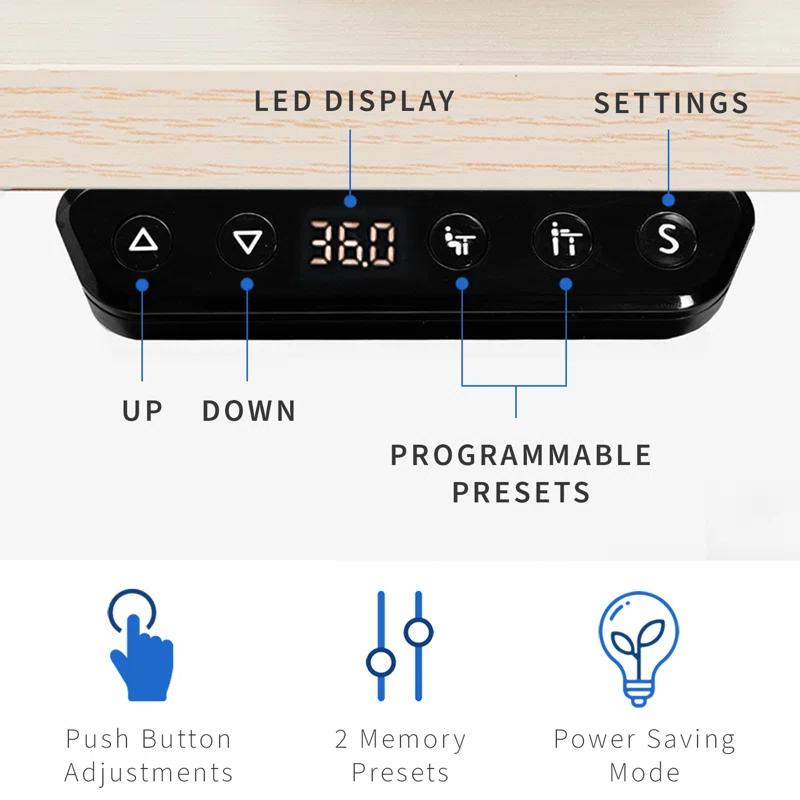 Vivo VIVO 47" x 24" Electric Sit Stand Desk (DESK-E144BN series)