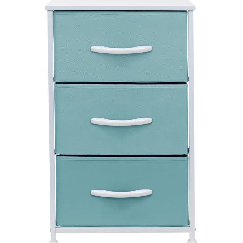 Sorbus Sorbus 3 Drawers Nightstand with Steel Frame and Wood Top