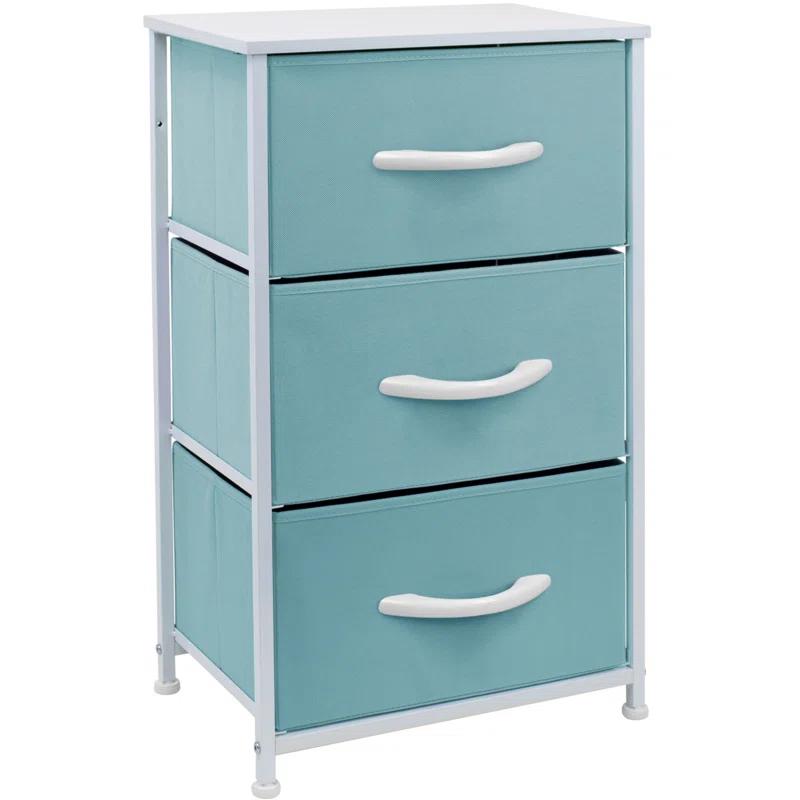 Sorbus Sorbus 3 Drawers Nightstand with Steel Frame and Wood Top