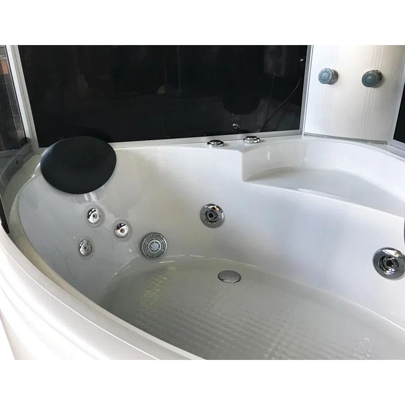 Milan 49'' x 49'' Bathtub with Faucet