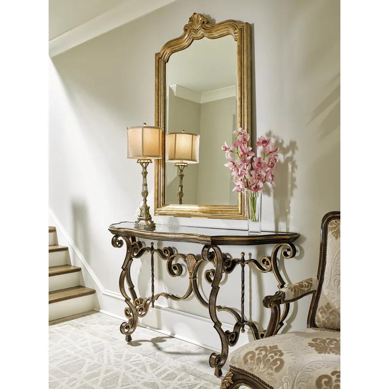 Sovereign Burnished Silver & Venetian Gold Mahogany Accent Mirror