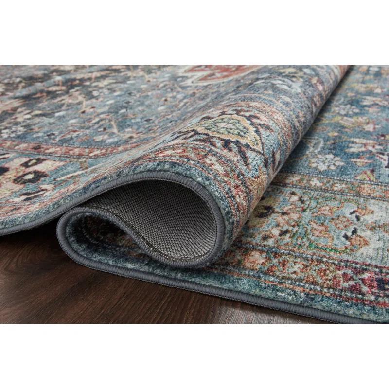 Loloi Margot Ocean/Brick Area Rug feat. CloudPile
