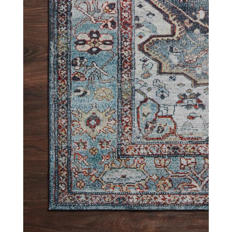Loloi Margot Ocean/Brick Area Rug feat. CloudPile