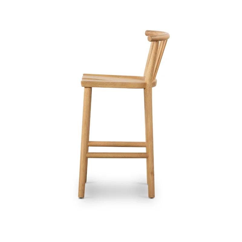 Belfast Smoked White Natural Parawood 41'' Bar Stool