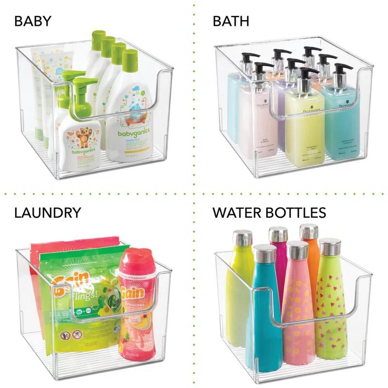 mDesign mDesign Plastic Bathroom Storage Organizer Bin with Open Front