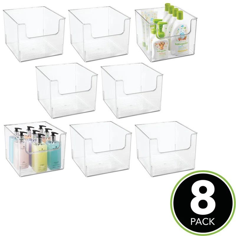 mDesign mDesign Plastic Bathroom Storage Organizer Bin with Open Front