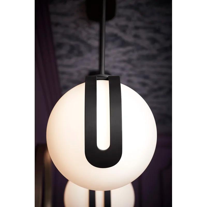 Kraga 10" Matte Black Contemporary Pendant Light