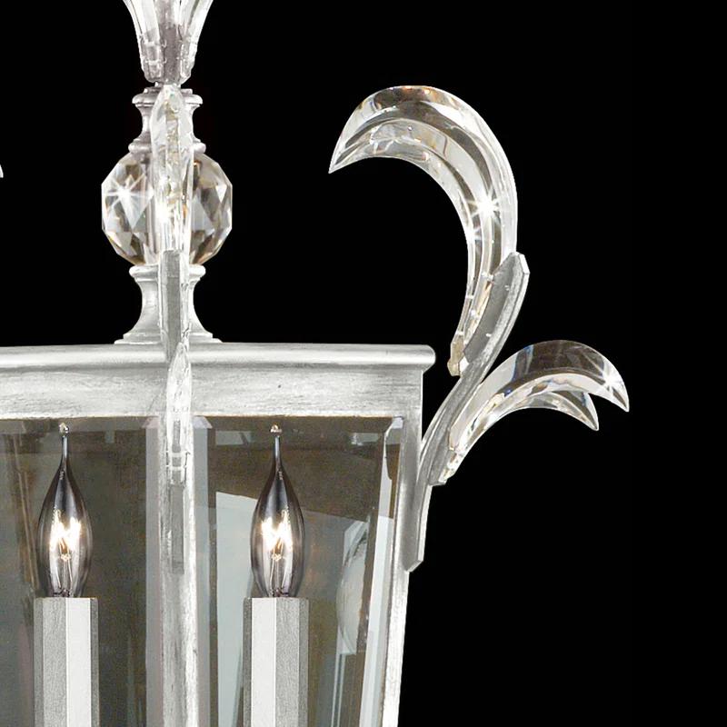 Beveled 3 - Light Lantern Square / Rectangle Chandelier