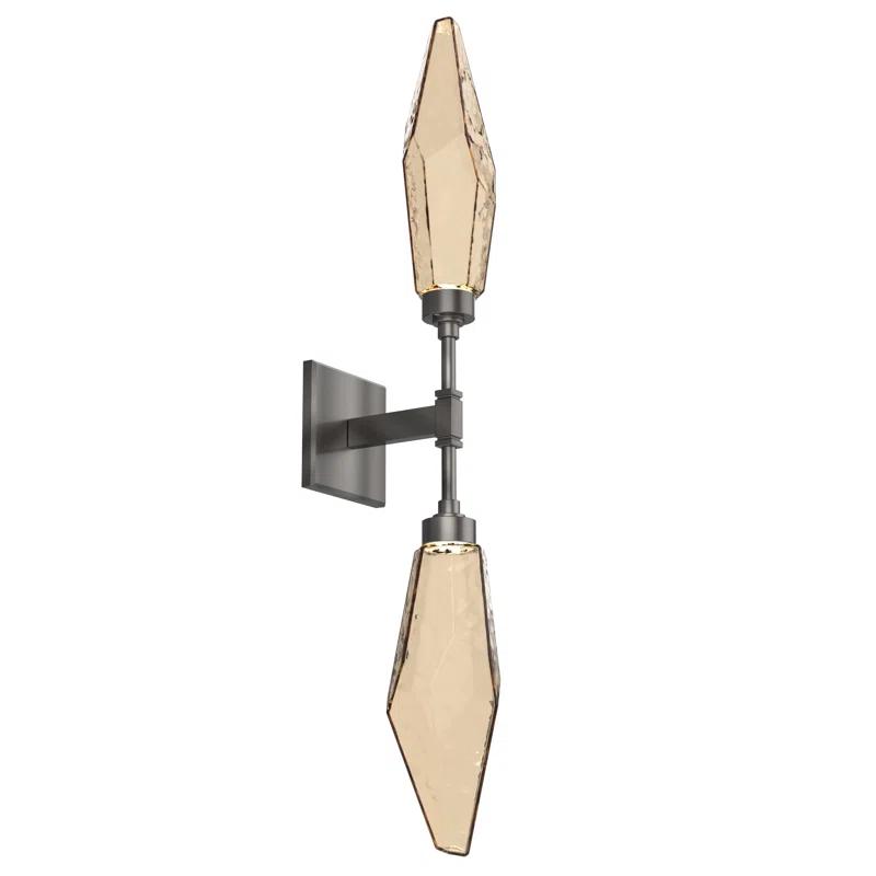 Rock Crystal Double Wall Sconce