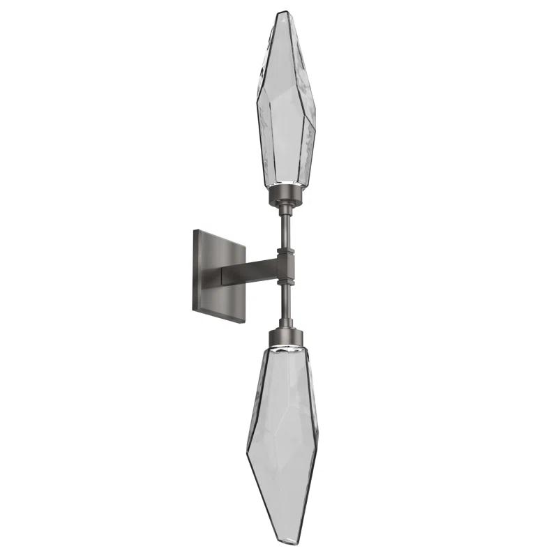 Rock Crystal Double Wall Sconce