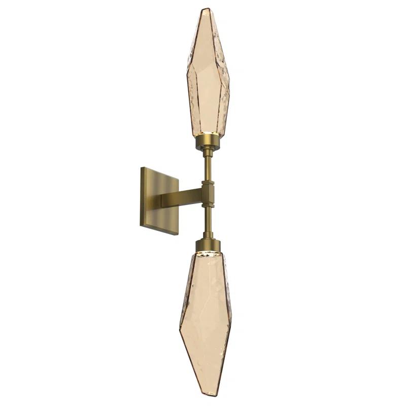 Rock Crystal Double Wall Sconce
