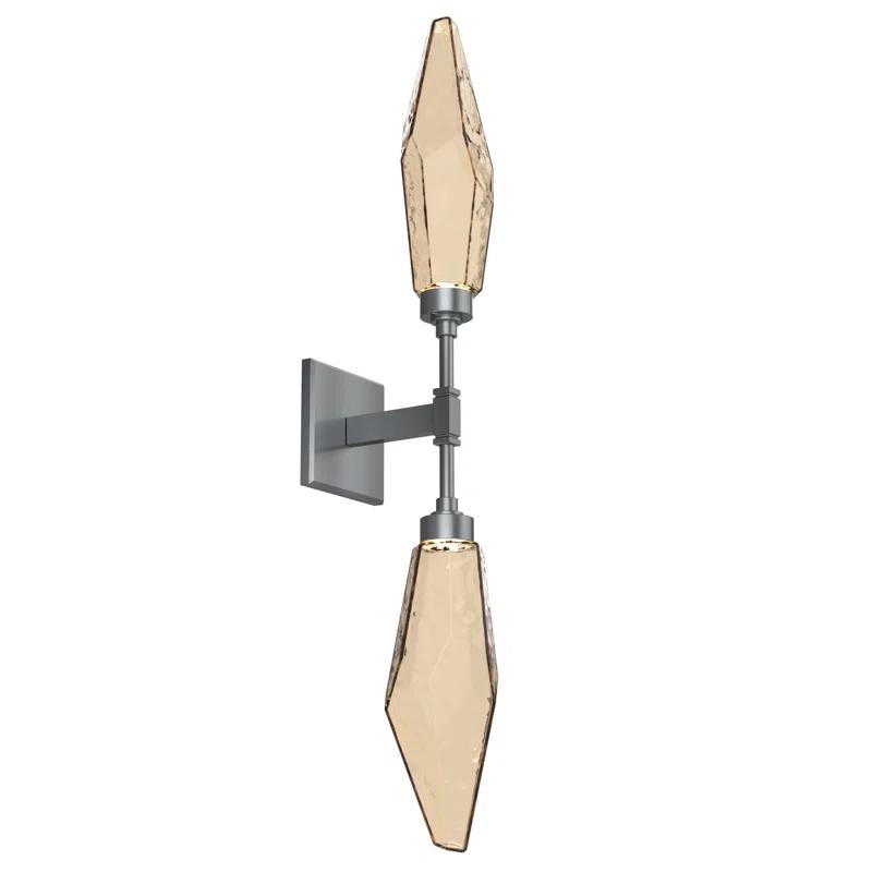 Rock Crystal Double Wall Sconce