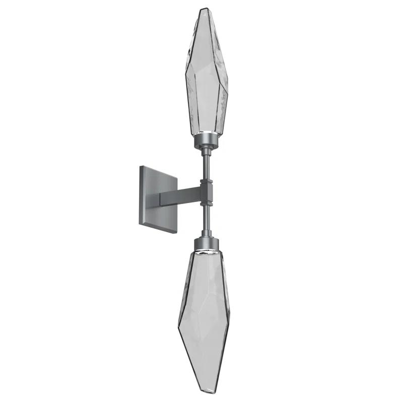 Rock Crystal Double Wall Sconce