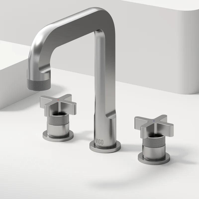 Wythe Urban Aesthetic Brushed Nickel Widespread Bathroom Faucet