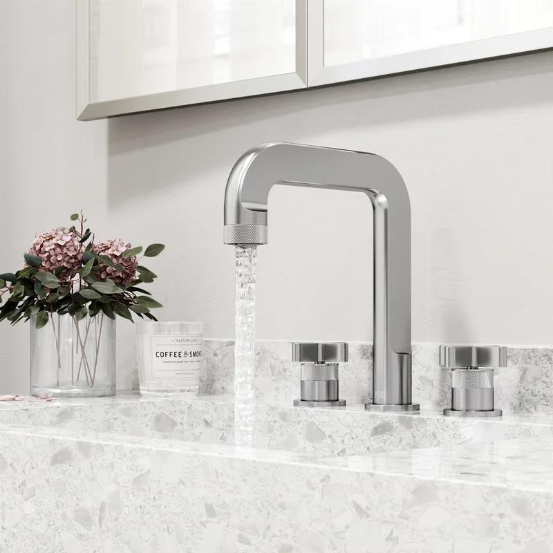 Wythe Urban Aesthetic Brushed Nickel Widespread Bathroom Faucet