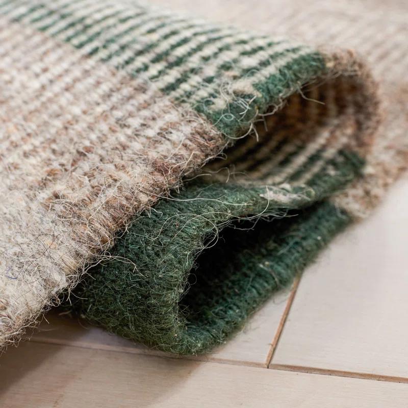 Safavieh Dhurries Flat Weave 80% Wool, 20% Cotton Striped Rug