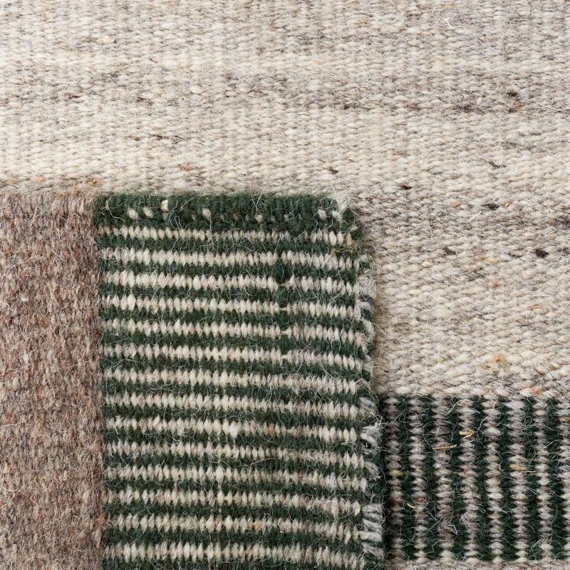 Safavieh Dhurries Flat Weave 80% Wool, 20% Cotton Striped Rug