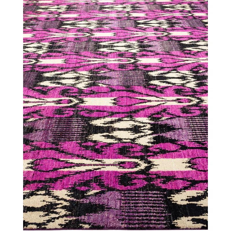 Isabelline One-of-a-Kind 10' 0" X 14' 3" 2010s Wool Area Rug in Purple