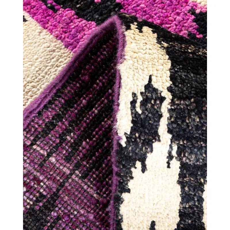 Isabelline One-of-a-Kind 10' 0" X 14' 3" 2010s Wool Area Rug in Purple