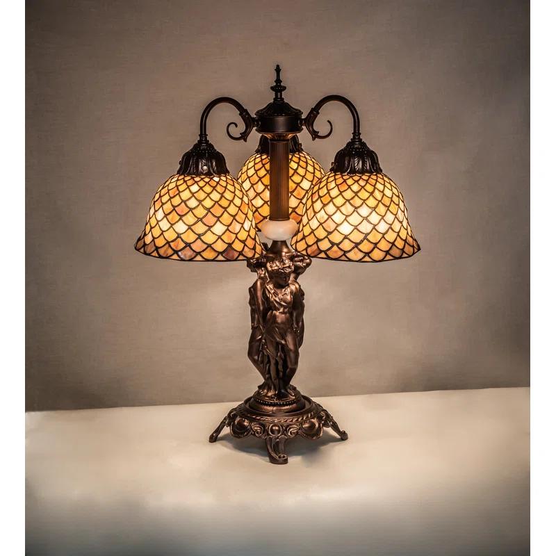 Meyda Lighting Meyda Tiffany & Stained Glass Metal Arched Lamp