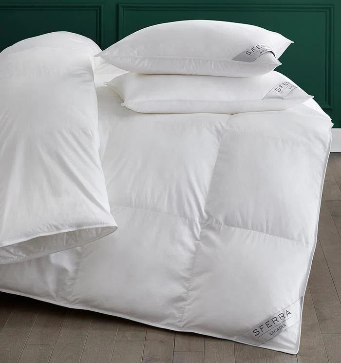 King White Cotton Sateen Down Alternative Comforter