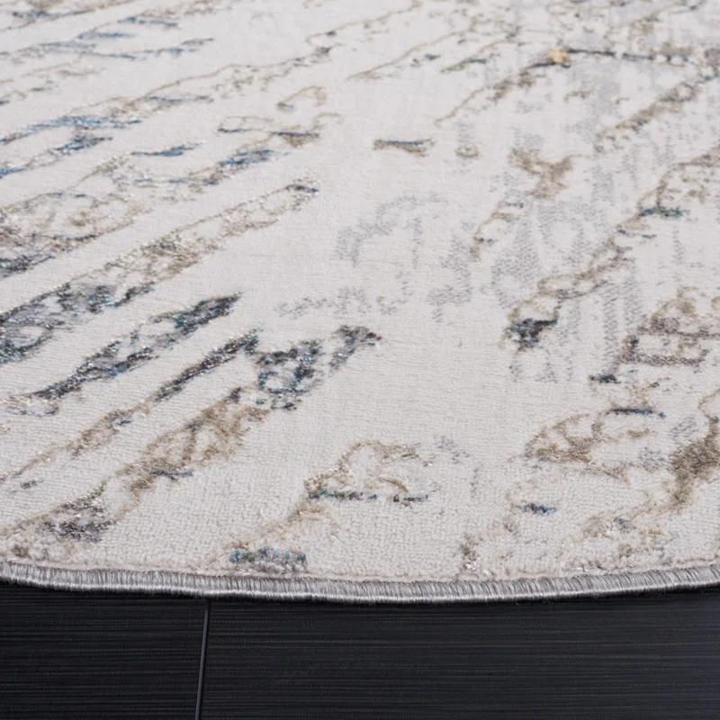 Steelside™ Wayde Abstract Gray/Beige Area Rug