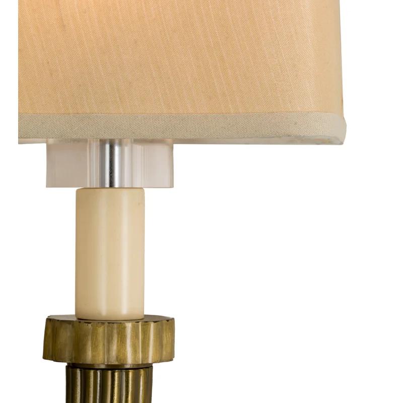 Bancroft Lodge-Inspired White and Brass 2-Light Dimmable Wall Sconce