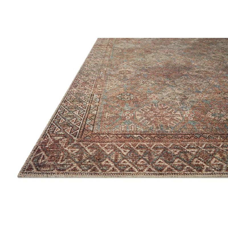 Amber Lewis x Loloi Amber Lewis x Loloi Billie Aqua / Rust Area Rug