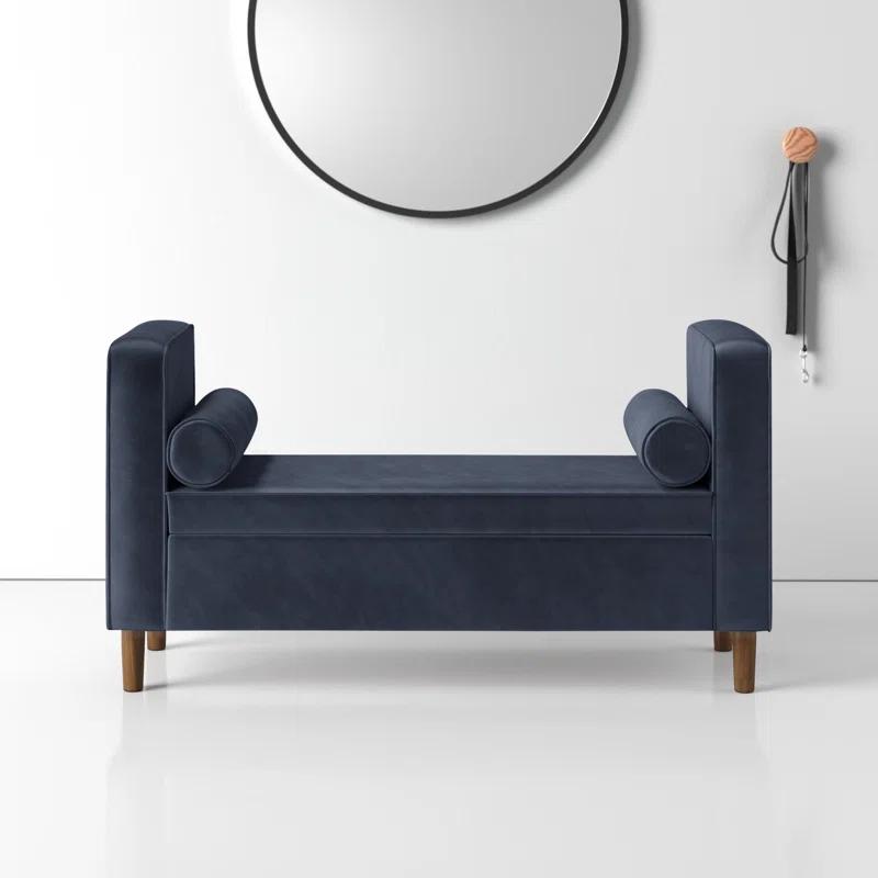 Kaj Velvet Storage Bench