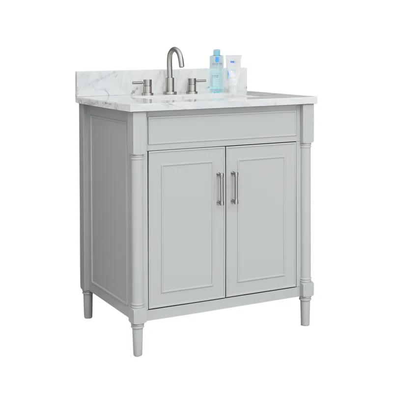 Joss & Main Addison 31'' Single Bathroom Vanity with Marble Top