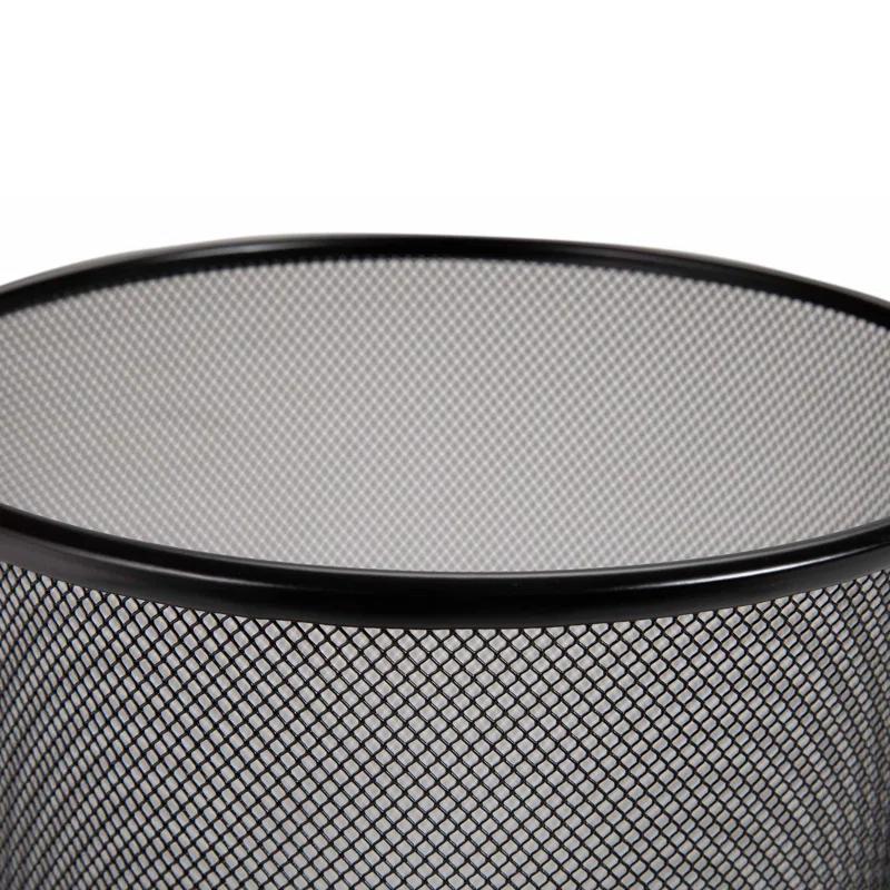 Seville Classics Mesh Trash Can, Waste Paper Basket, Round (Set of 2)